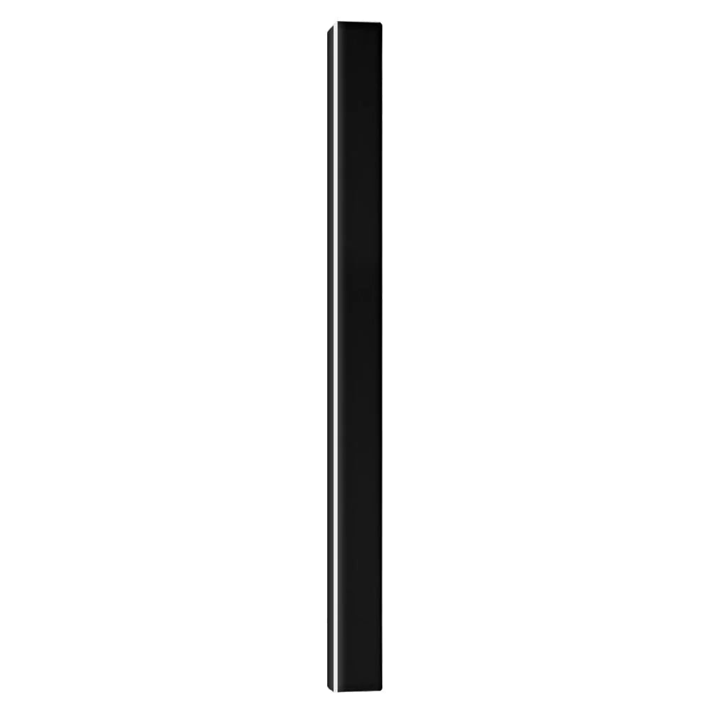 Slim Architectural LED Wall Light Outdoor Black Contemporary Exterior Fixture for Front Door Garage Patio Renovation