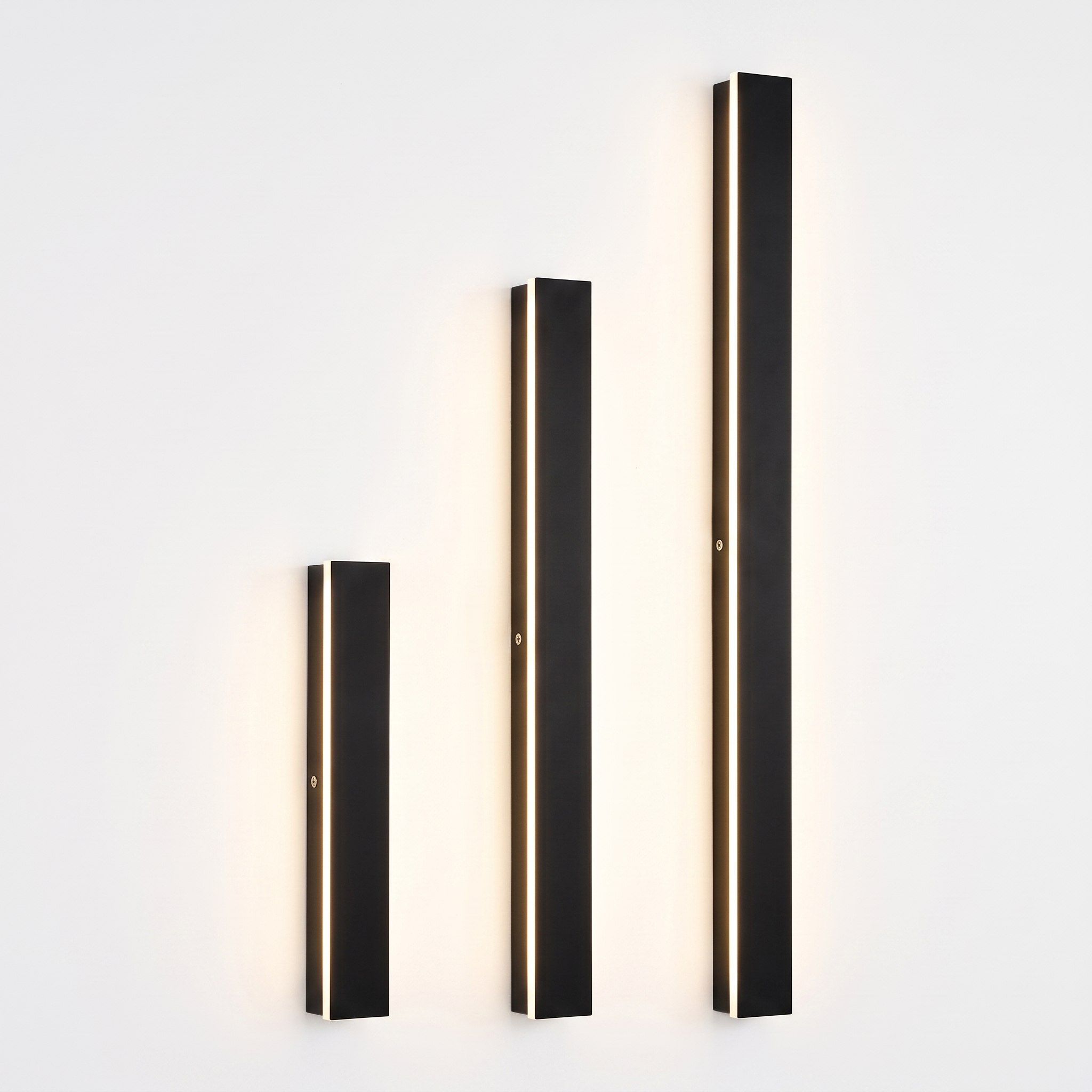 Architectural Outdoor Wall Light LED Black Linear Designer Exterior Sconce for Modern Landscape Patio Garden Lighting