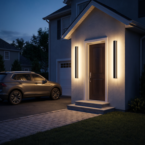 Bright Outdoor Wall Light LED Security Sconce Waterproof IP65 for Driveway Garage Front Door Porch Exterior Lighting