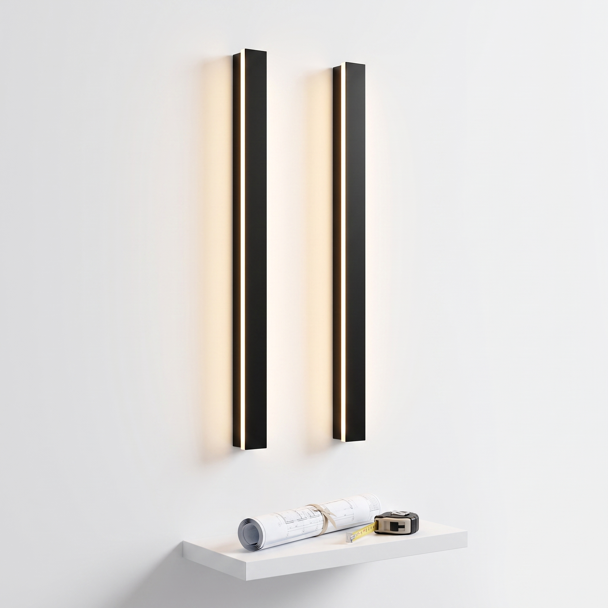 Modern Porch Light LED Black Exterior Wall Sconce Curb Appeal Upgrade Outdoor Lighting for Front of House Waterproof