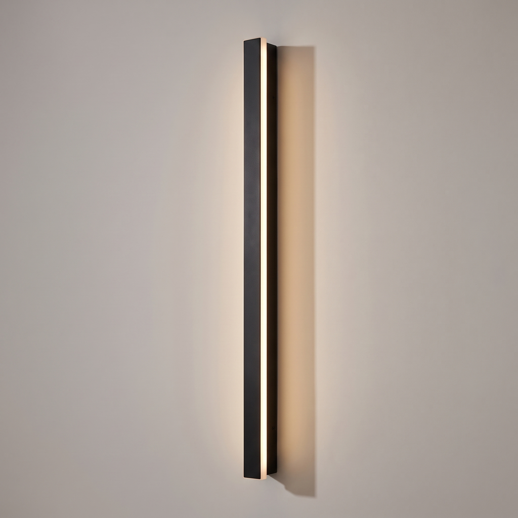Modern Porch Light LED Black Exterior Wall Sconce Curb Appeal Upgrade Outdoor Lighting for Front of House Waterproof